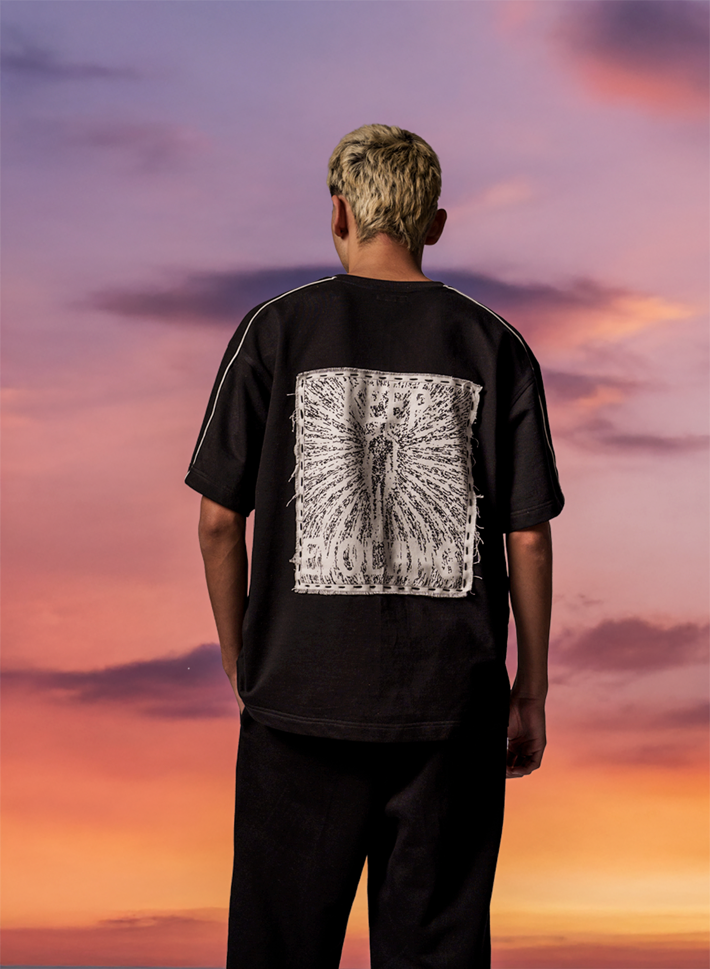 Keep Evolving Canvas Oversized Unisex T-Shirt